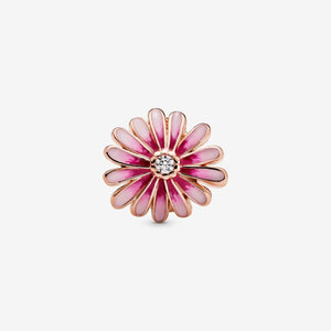 Pink Daisy Flower Charm