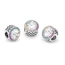 Load image into Gallery viewer, Pandora Multi-Color Radiant Hearts Charm, Multi-Colored CZ