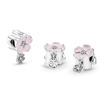Load image into Gallery viewer, Pandora Poetic Blooms, Soft Pink Enamel &amp; Clear CZ