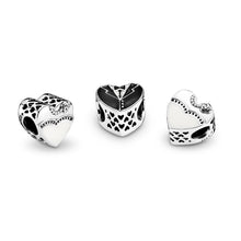 Load image into Gallery viewer, Pandora Our Special Day Charm, Black &amp; White Enamel