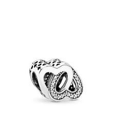 Load image into Gallery viewer, Pandora Entwined Love Charm, Clear CZ
