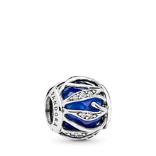 Load image into Gallery viewer, Pandora Nature&#39;s Radiance Charm, Royal Blue Crystal &amp; Clear CZ