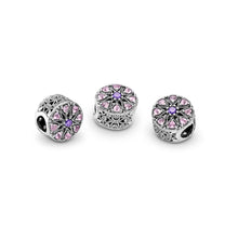 Load image into Gallery viewer, Pandora Shimmering Medallion Charm, Multi-Colored CZ