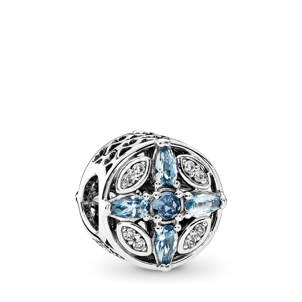 PANDORA Patterns of Frost Charm, Multi-Colored Crystal & Clear CZ