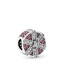 Load image into Gallery viewer, Pandora Shimmering Gift Charm, Red &amp; Clear CZ