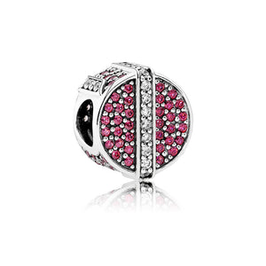 Pandora Shimmering Gift Charm, Red & Clear CZ