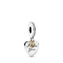 Load image into Gallery viewer, PANDORA Love You Forever Dangle Charm, Clear CZ