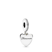 Load image into Gallery viewer, PANDORA Love You Forever Dangle Charm, Clear CZ