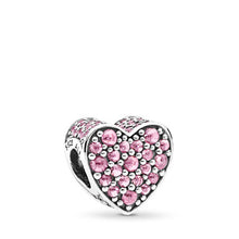 Load image into Gallery viewer, Pandora Pink Dazzling Heart Charm, Pink CZ