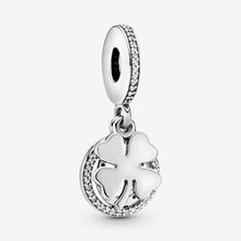 Load image into Gallery viewer, Lucky Four-Leaf Clover Dangle Charm