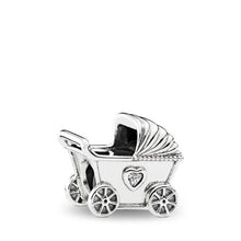 Load image into Gallery viewer, Pandora Baby&#39;s Pram Charm, Clear CZ