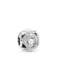 Load image into Gallery viewer, PANDORA Luminous Love Knot, White Crystal Pearl &amp; Clear CZ