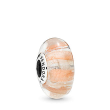 Load image into Gallery viewer, Pandora Shimmering Stripe Murano Glass Charm