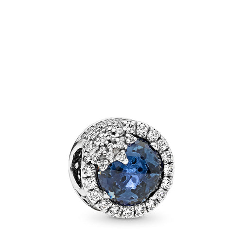 Pandora Dazzling Snowflake Charm, Twilight Blue Crystals & Clear CZ