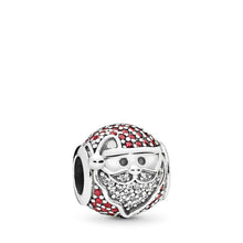 Load image into Gallery viewer, Pandora Sparkling Jolly Santa Charm, Red &amp; Clear CZ