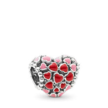 Load image into Gallery viewer, Pandora Red &amp; Pink Hearts Charm