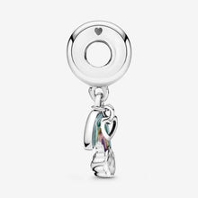 Load image into Gallery viewer, Rainbow and Cloud Dangle Charm