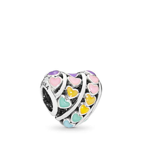 Pandora Rainbow Hearts Charm