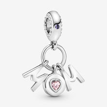 Load image into Gallery viewer, Mom Letters Dangle Charm