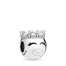 Load image into Gallery viewer, Pandora Princess Charm, Clear CZ