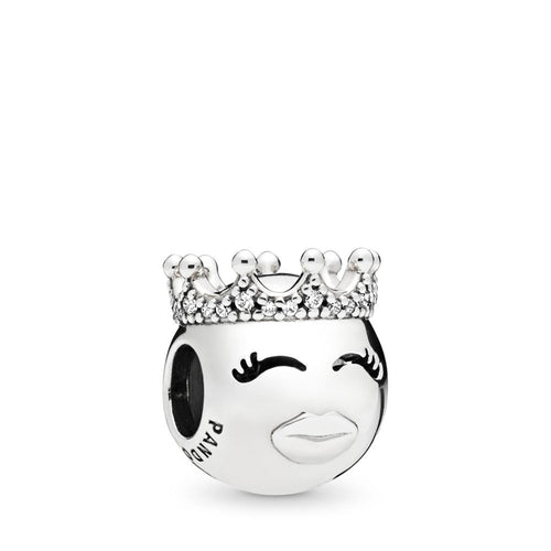 Pandora Princess Charm, Clear CZ