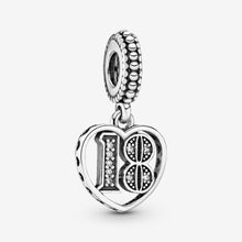 Load image into Gallery viewer, 18th Celebration Dangle Charm