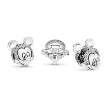 Load image into Gallery viewer, Pandora Disney, Shimmering Mickey Portrait Clip, Clear CZ
