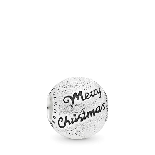 Pandora Merry Christmas Charm, Black Enamel