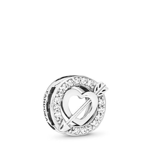 PANDORA Reflexions Asymmetric Heart & Arrow Charm, Clear CZ
