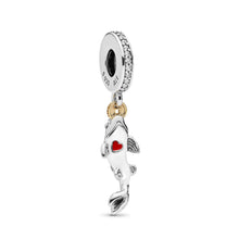 Load image into Gallery viewer, Pandora Good Fortune Carp Charm, Clear CZ &amp; Mixed Enamel