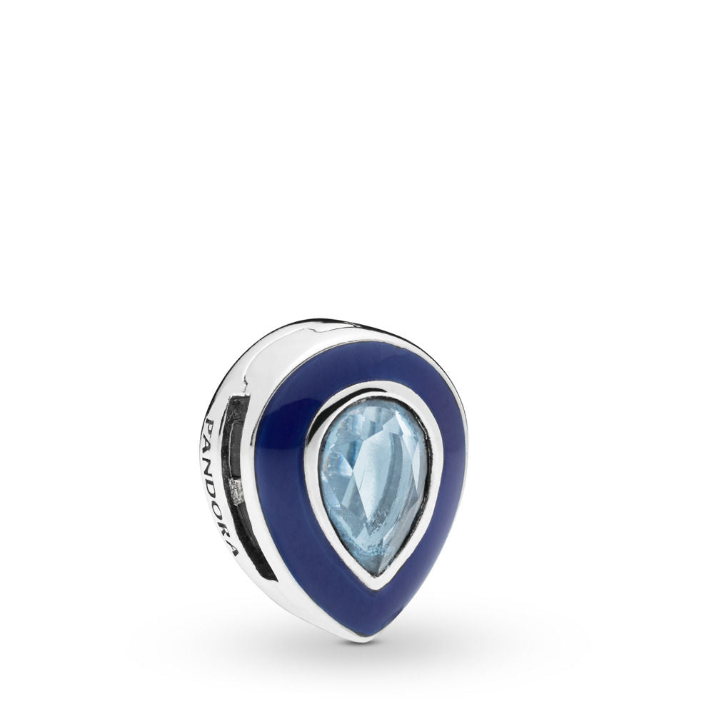 Pandora Reflexion Dazzling Blue Droplet Clip Charm