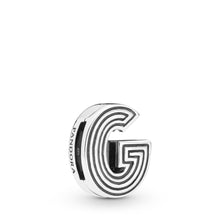 Load image into Gallery viewer, Pandora Reflexions Letter G Clip Charm