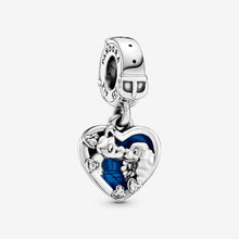 Load image into Gallery viewer, Disney Lady and the Tramp Heart Dangle Charm