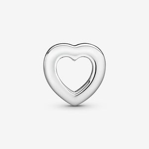 Pandora Logo Heart Clip Charm
