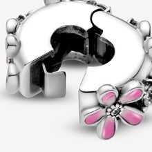 Load image into Gallery viewer, Pink Daisy Flower Clip Charm