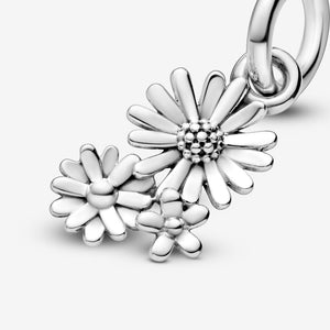 Daisy Flower Bouquet Dangle Charm