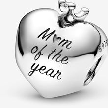 Load image into Gallery viewer, Mom Of The Year Heart Charm