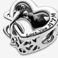 Load image into Gallery viewer, Love You Mum Infinity Heart Charm