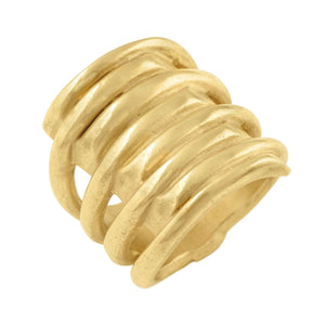UNOde50 TORNADO Ring - Gold