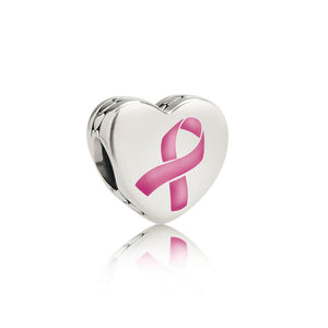 Pandora Hope Ribbon Charm, Pink Enamel