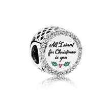 Load image into Gallery viewer, Pandora All I Want for Christmas Charm, Clear CZ