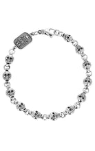 Load image into Gallery viewer, Round Skull Chain Bracelet
