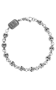 Round Skull Chain Bracelet