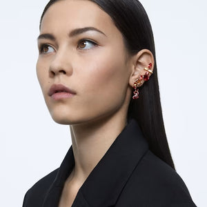 Gema clip earrings Multicolored, Gold-tone plated
