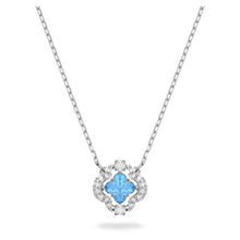 Load image into Gallery viewer, Swarovski Sparkling Dance necklace Blue, Rhodium plated