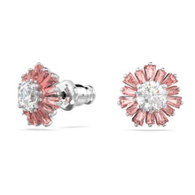 Load image into Gallery viewer, Sunshine stud earrings Pink, Rhodium plated