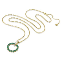 Load image into Gallery viewer, Exalta pendant Green, Gold-tone plated