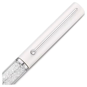 Crystalline Gloss ballpoint pen White, Chrome plated