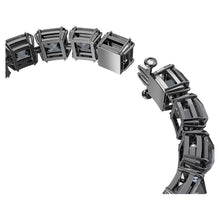 Load image into Gallery viewer, Millenia bracelet Square cut, Gray, Black Ruthenium plated