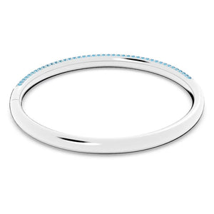 Stone bangle Blue, Stainless Steel